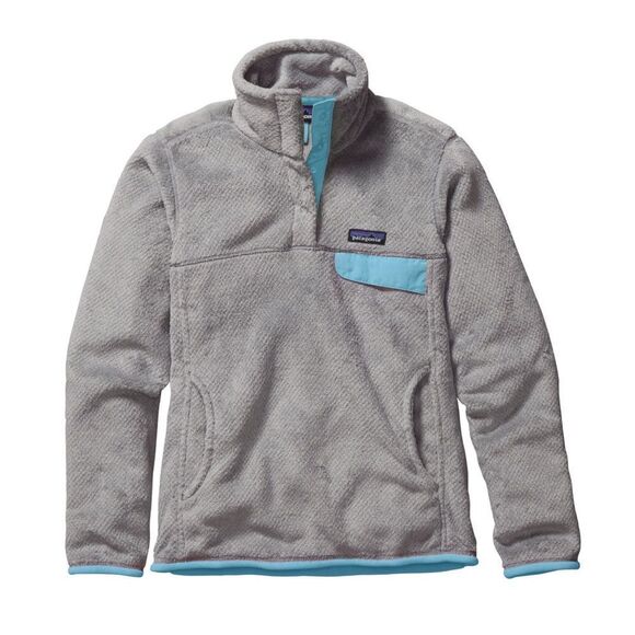 Patagonia Women's Re-Tool Snap-T Pullover in Nickel Gray & Cuban Blue Size Small - Picture 1 of 6
